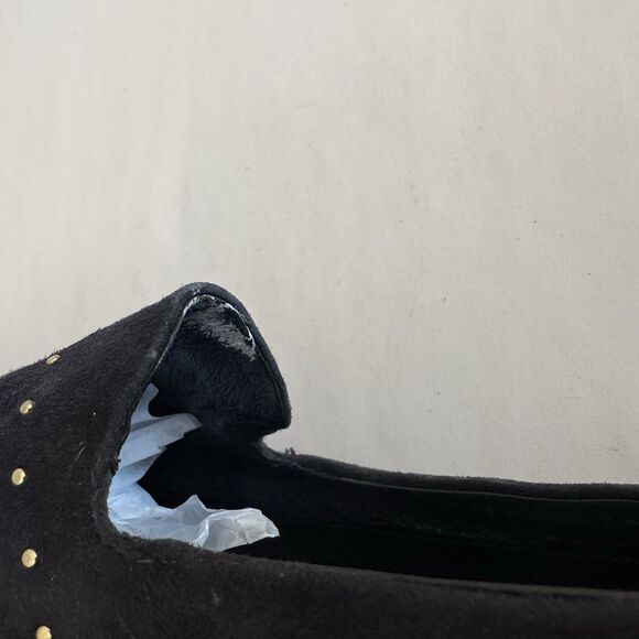 AGL Attilio Giusti Leombruni Navy Blue Suede Moc Loafers Women EU 41 US 10 Stud - Picture 8 of 13